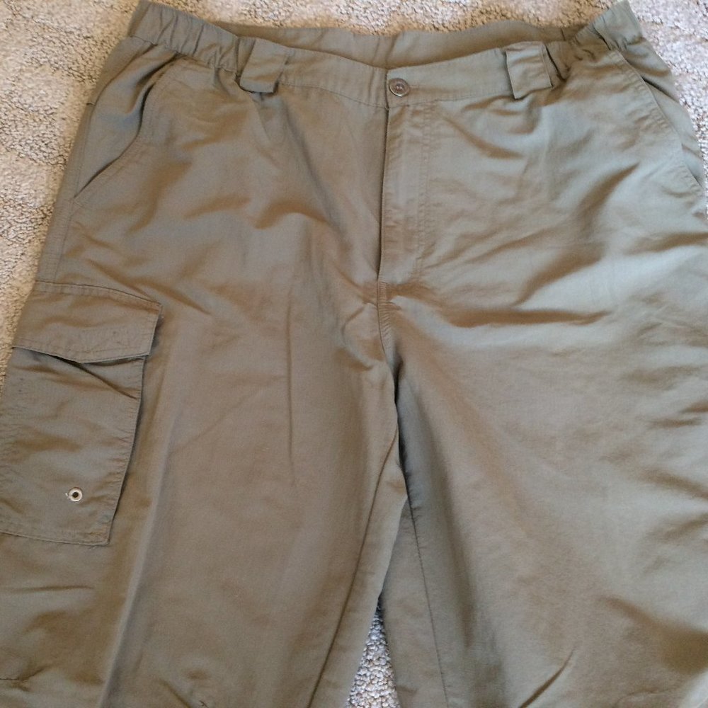 White Sierra Utility Men Pants Outdoor Casual Size Large